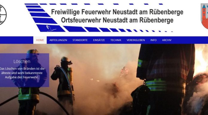 Ortsfeuerwehr Neustadt am Rübenberge mit neuem Internetauftritt