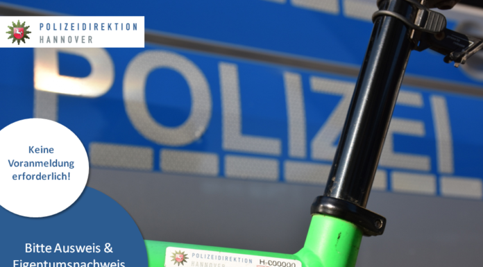 Fahrräder Regestrierungen mithilfe von Aufklebern