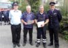 Bei Übung der Regionsfeuerwehrbereitsschaft erfolgte eine Ehrung