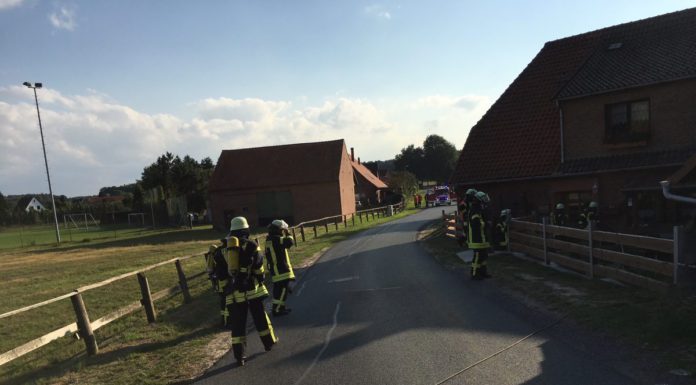 Defekte Gasleitung in Borstel