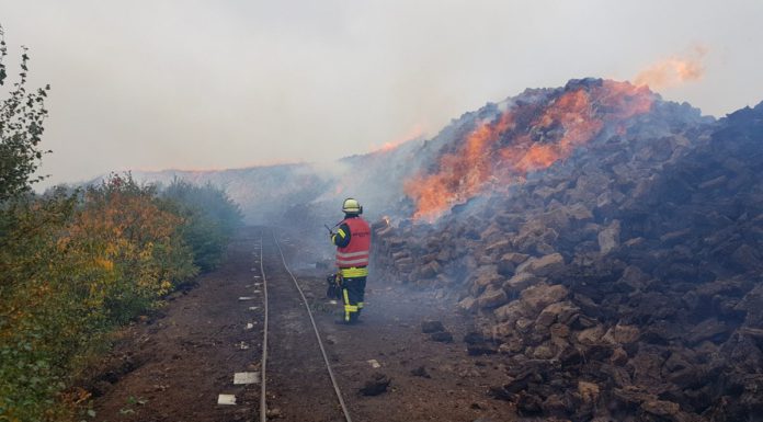 Moorbrand in Schneeren