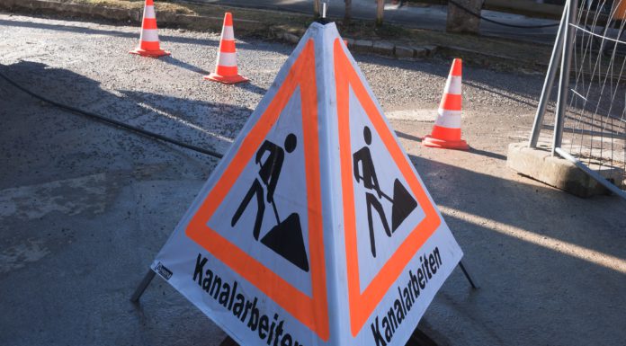 Der Schmutzwasserkanal an der Landwehr wird erneuert