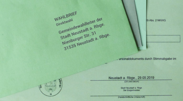 Briefwahlunterlagen für die Stichwahl