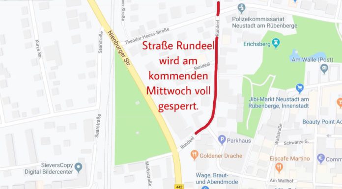 Hausbau am Rundeel: Straße wird Mittwoch erneut gesperrt