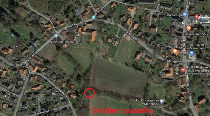 Mariensee: Die Brücke über den Hagener Bach wird erneuert