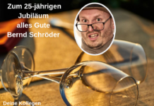 Alles Gute zum Firmen-Jubiläum, Bernd!