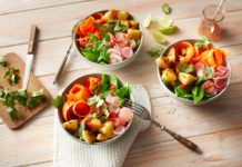 Frühlingsbowl mit Chilidressing