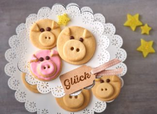 Glücksschweinchen Kekse – Zubereitet mit: Sanella