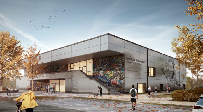 Sporthalle für das Gymnasium soll im September 2022 Bezugsfertig sein