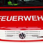 Brennende Garage am frühen Neujahrsmorgen