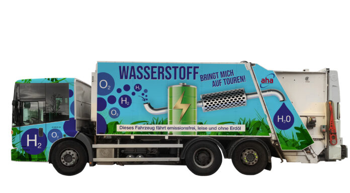 aha beschafft Müllfahrzeug mit Brennstoffzellenantrieb