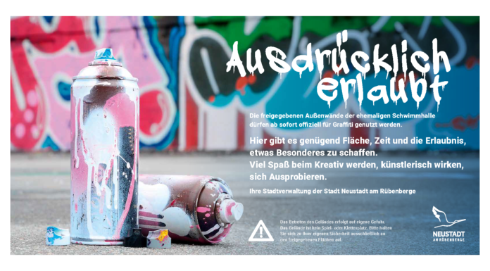 Legale Grafitti-Fläche für junge Künstler