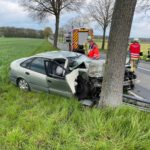 Verkehrsunfall mit eingeklemmter Person auf der L 192