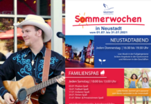 Sommerwochen in Neustadt: 1. bis 31. Juli 2021 immer donnerstags und samstags in der Innenstadt