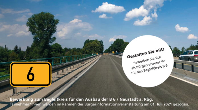 Ausbau der B 6 bei Neustadt am Rübenberge: Bürgerbeteiligung startet im Juli