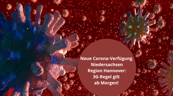Neue Corona Verordnung Niedersachsen – ab Heute gilt die 3G-Regel