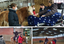 Carola sitzt ein letztes Mal hoch zu Ross – dank dem ASB Wünschewagen