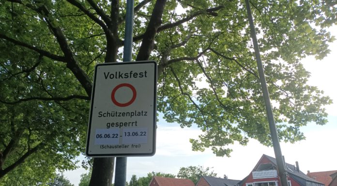 Der Aufbau für das Schützenfest beginnt: Die Suttorfer Straße und der Schützenplatz werden gesperrt