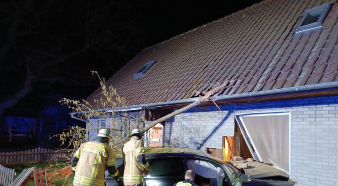 Auto kracht in Hauswand in Otternhagen
