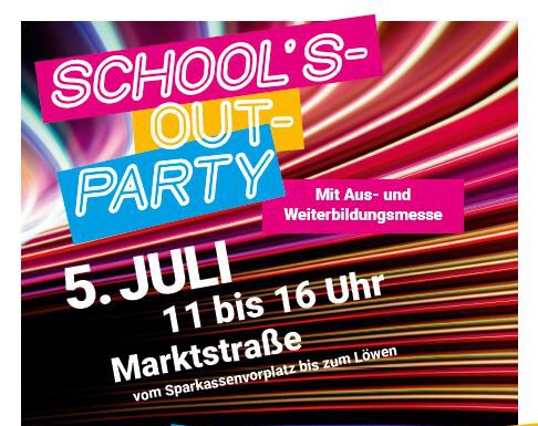 Zum Ferienstart steigt eine große Party in der Innenstadt Zum Ferienstart steigt eine große Party in der Innenstadt
