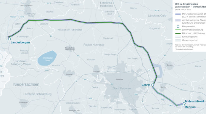 Gesetzesänderung zur Energiewende-Beschleunigung wirkt sich auf Ersatzneubau Landesbergen – Mehrum/Nord aus Gesetzesänderung zur Energiewende-Beschleunigung wirkt sich auf Ersatzneubau Landesbergen – Mehrum/Nord aus