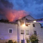 Dachstuhlbrand bei Wohnhaus in der Kernstadt Dachstuhlbrand bei Wohnhaus in der Kernstadt