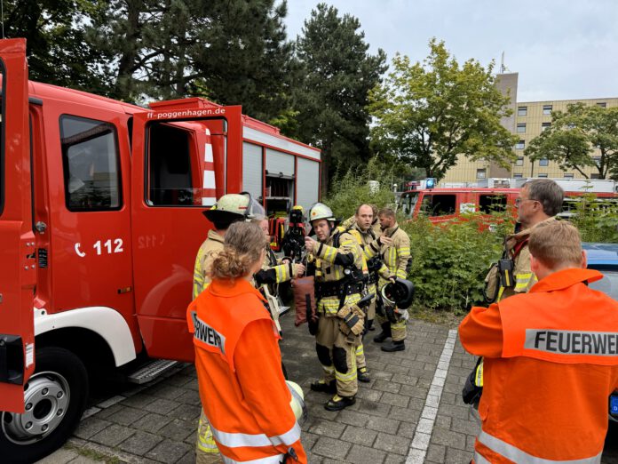 Feuerwehr-Alarmübung am Krankenhaus Neustadt