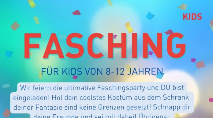 Fasching für alle Kids von 8 bis 12 Jahren – Ultimative Party am 06. Februar 2026 Fasching für alle Kids von 8 bis 12 Jahren - Ultimative Party am 06. Februar 2026