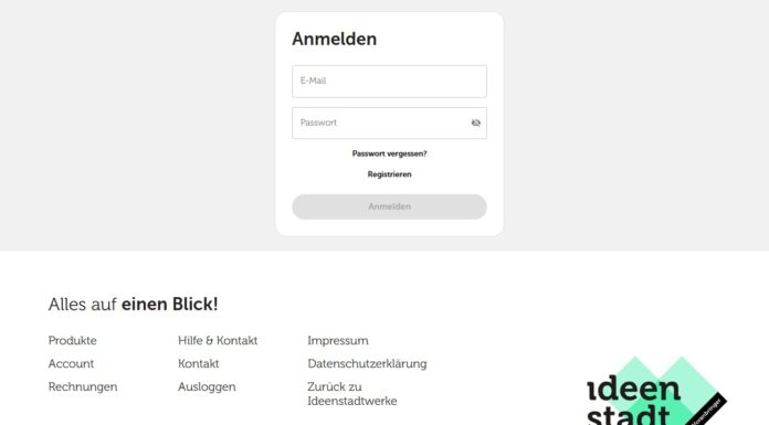 Ideenstadtwerke mit neuem Kundenportal: Alle Verträge bequem an einem Ort Ideenstadtwerke mit neuem Kundenportal, alle Verträge an einem Ort: Energie, Wasser, Gas, RASANNNT und BalneonCard – plus Extras