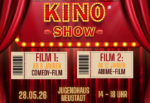Kinoevent mit Popcorn, Nachos und Cola – 2 Kinofilme im Jugendhaus Neustadt