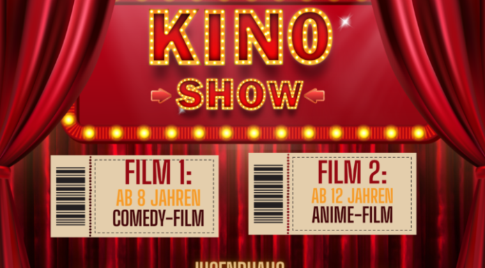 Kinoevent mit Popcorn, Nachos und Cola – 2 Kinofilme im Jugendhaus Neustadt